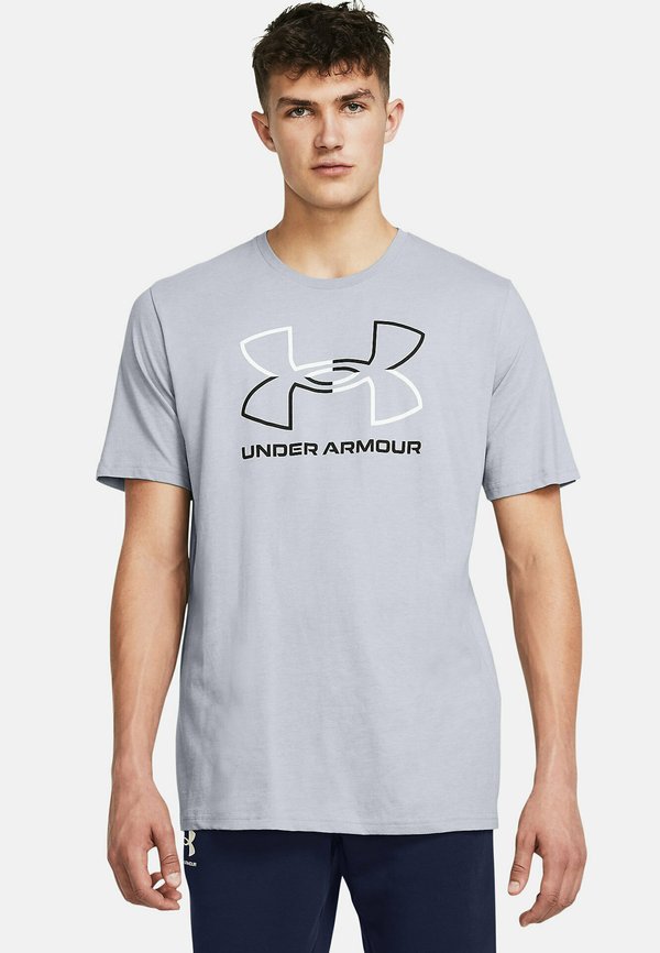 Under Armour FOUNDATION - Print T-shirt - mod gray medium heather