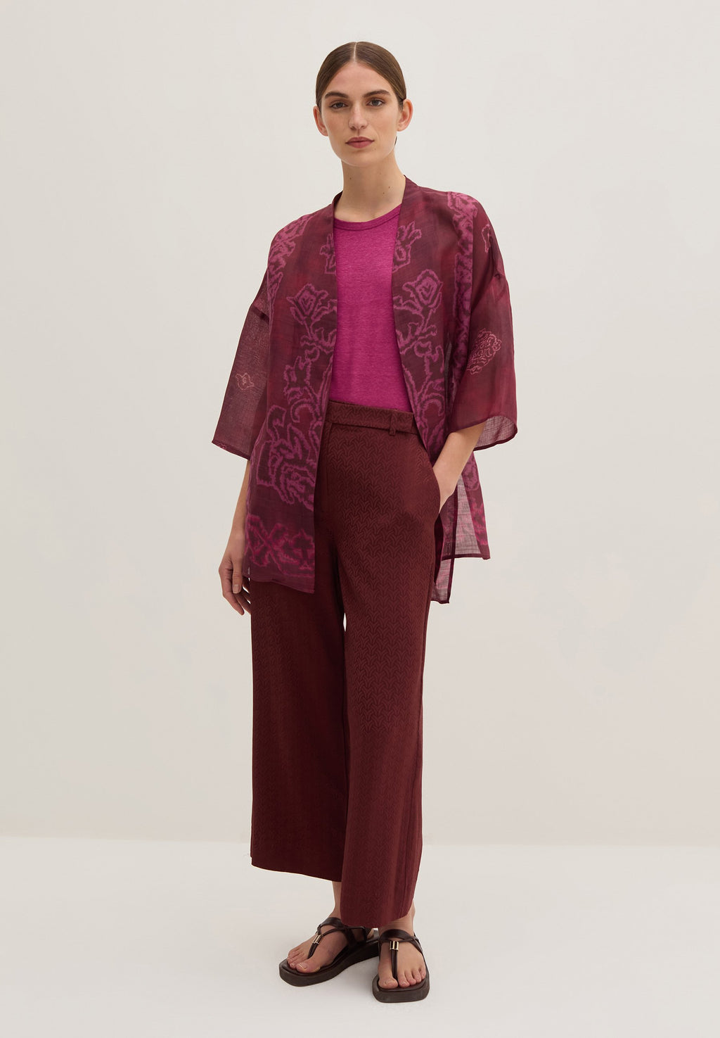 Stefanel WIDE-LEG WITH MOTIF