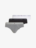 Tommy Hilfiger SIGNATURE 3 PACK - Briefs - mid hthr blck th wht
