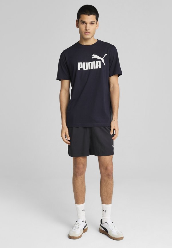 Puma LOGO TEE - Print T-shirt - new navy