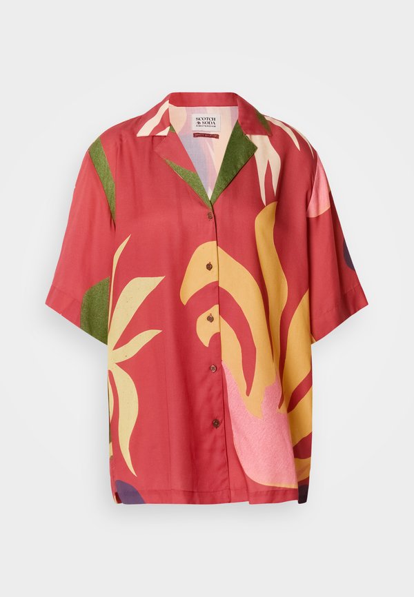 Scotch & Soda PRINTED SHORT SLEEVED RELAXED FIT SHIRT