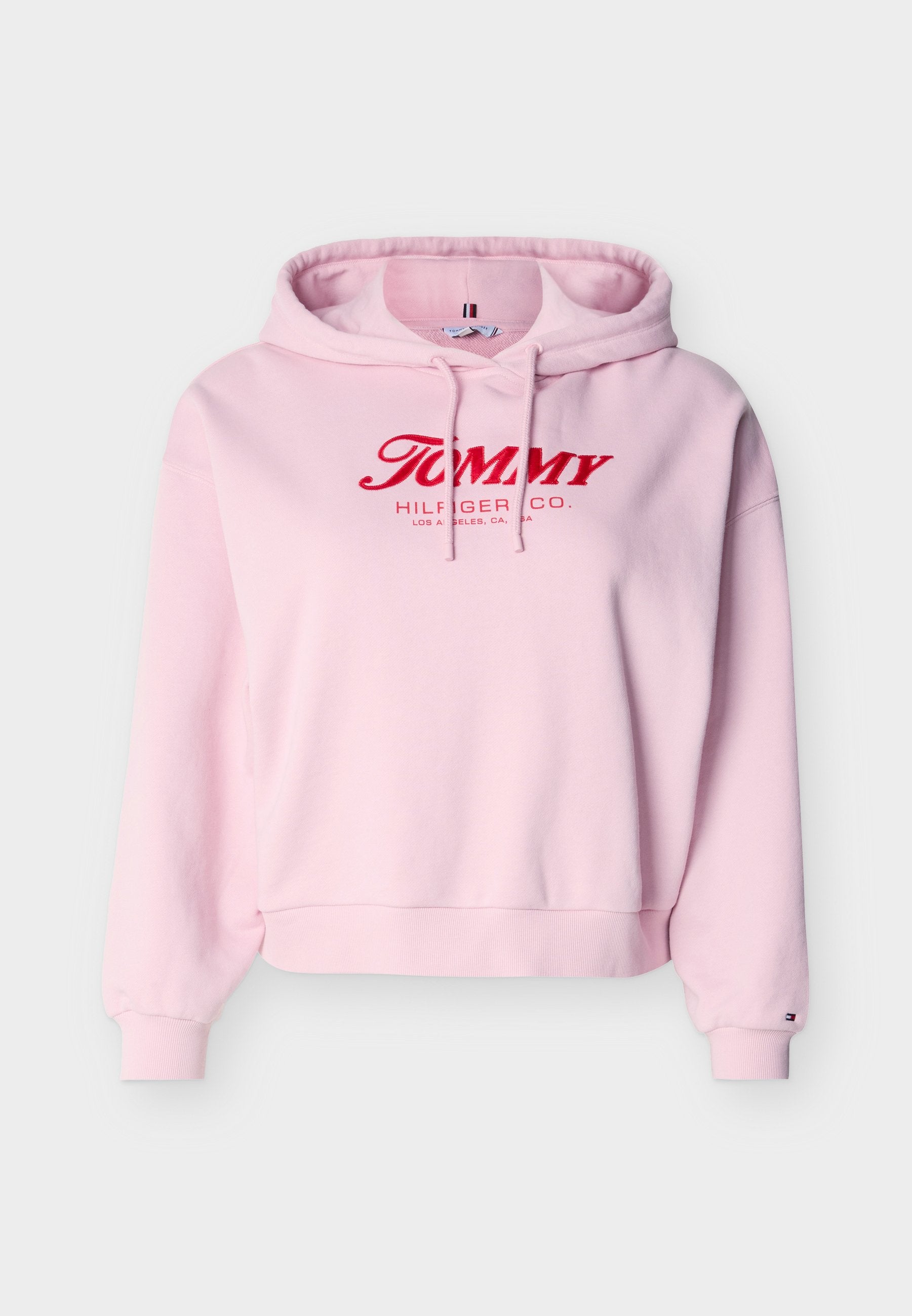 CURVE TEXTURED LOGO RELAXED DRAWSTRING HOODY Media 1