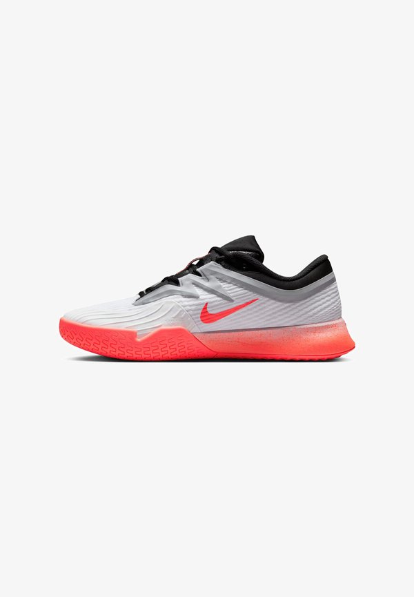 Nike Performance VAPOR PRO 3 PRM - Multicourt tennis shoes - white/hot lava/wolf grey