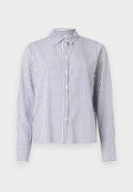 ONLY ONLBERIT LIFE SHIRT - Button-down blouse - clouddancer/blue