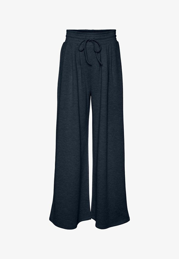 Vero Moda Wide-leg VMJANET High waist - Trousers - navy blazer
