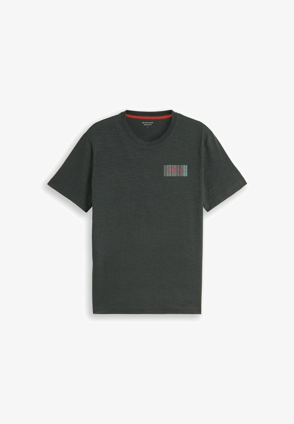 TOM TAILOR TOM TAILOR T-SHIRT T-SHIRT MIT LOGO-PRINT - Print T-shirt - darkest olive