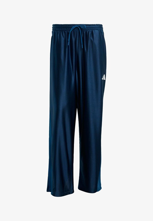 adidas Sportswear STADIUM SHINY - Tracksuit bottoms - dusky petrol   ray blue   white