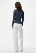 Pieces PCKITTE ZIP T-NECK