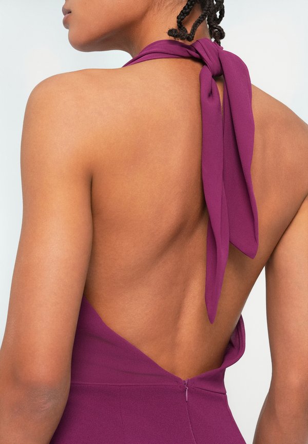 WAL G. JASMIN COWL NECK HALTER MAXI
