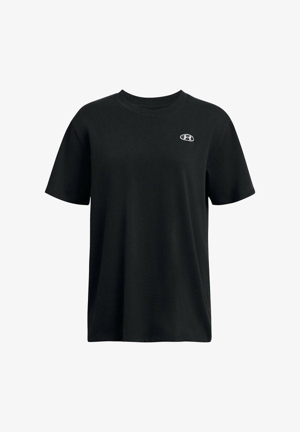 Under Armour HEAVYWEIGHT EMBROIDERED PATCH - Basic T-shirt - black