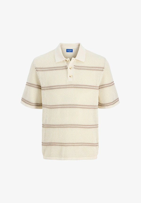 Jack & Jones Knitted Knitted - Polo shirt - sea salt