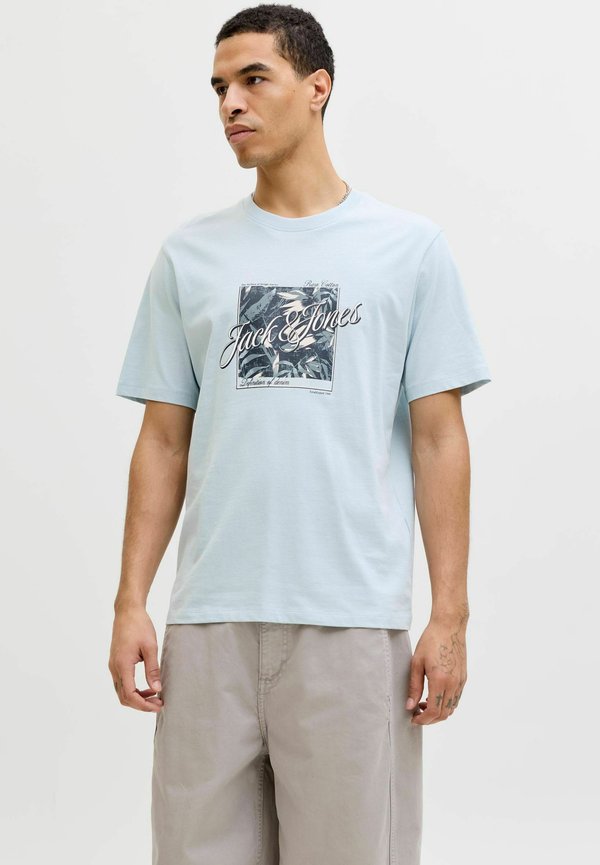 Jack & Jones T- - Print T-shirt - celestial blue