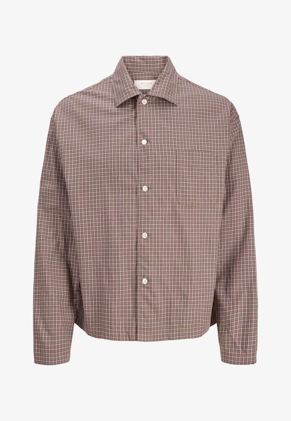 Jack & Jones JORAUSTIN CLEAN CHECK SHIRT LS SN - Shirt - nutmeg