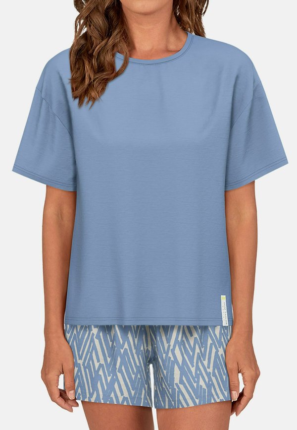 TOM TAILOR SET - Pyjama set - blau mittel allover