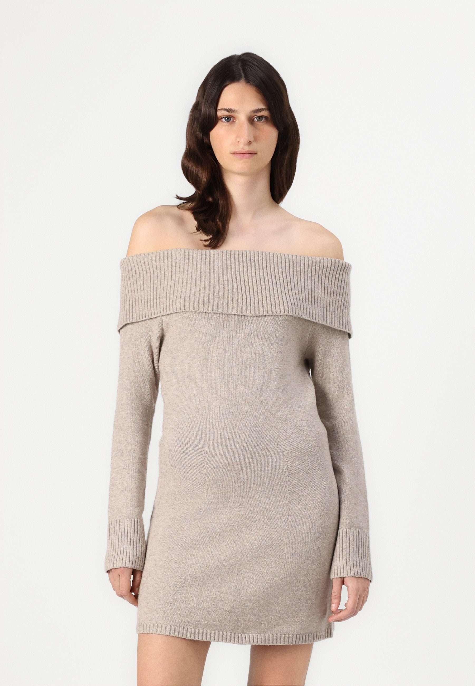 Hollister Co. Off-the-Shoulder Skater Sweater Dress