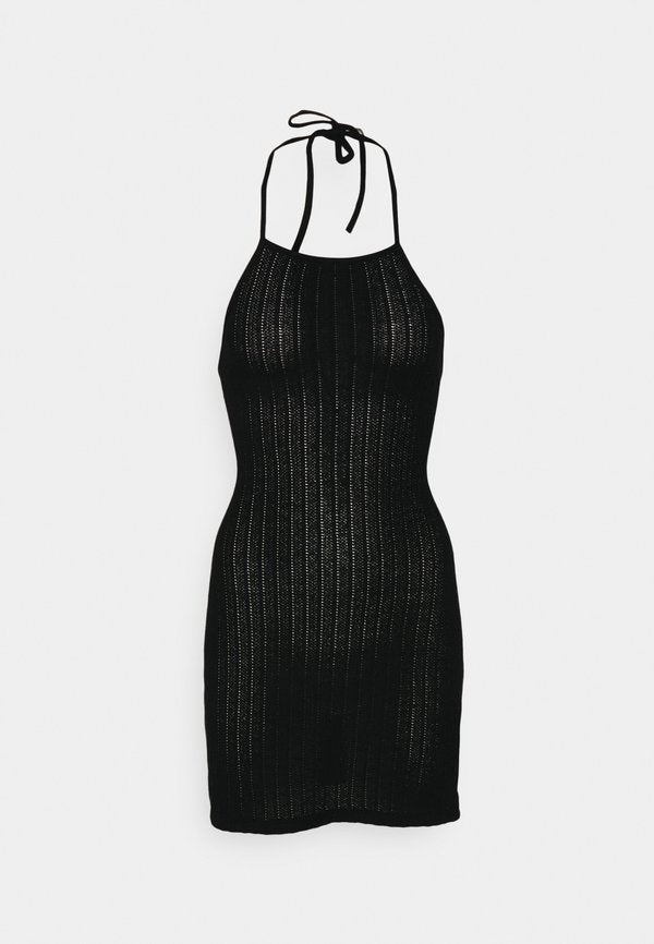 Even&Odd STRAPPY BACK MINI BODYCON FAKE KNIT DRESS