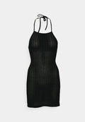 Even&Odd STRAPPY BACK MINI BODYCON FAKE KNIT DRESS