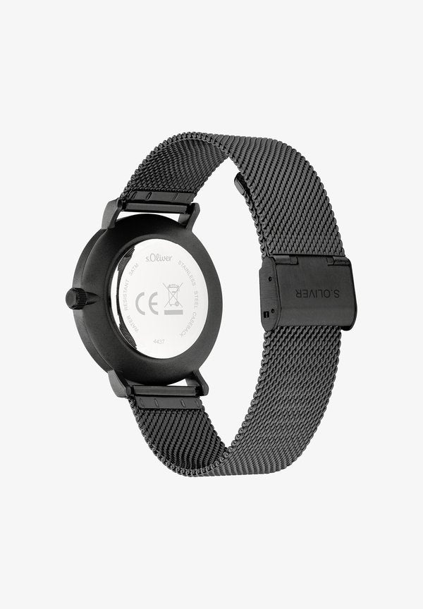 s.Oliver BASIC MESH - Watch - gun