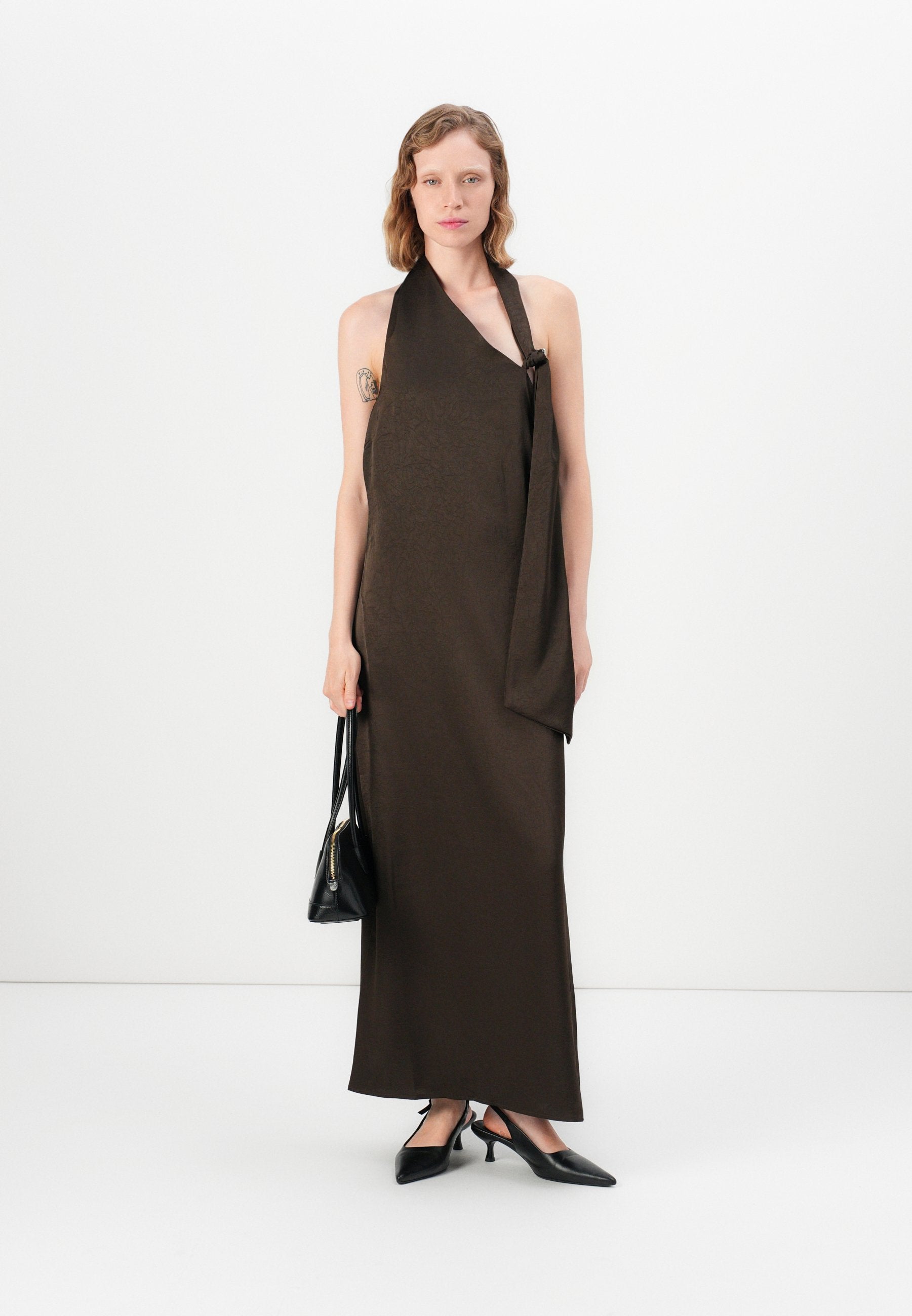 Selected SLFCECILIA SLIM NECKHOLDER ANKLE DRESS
