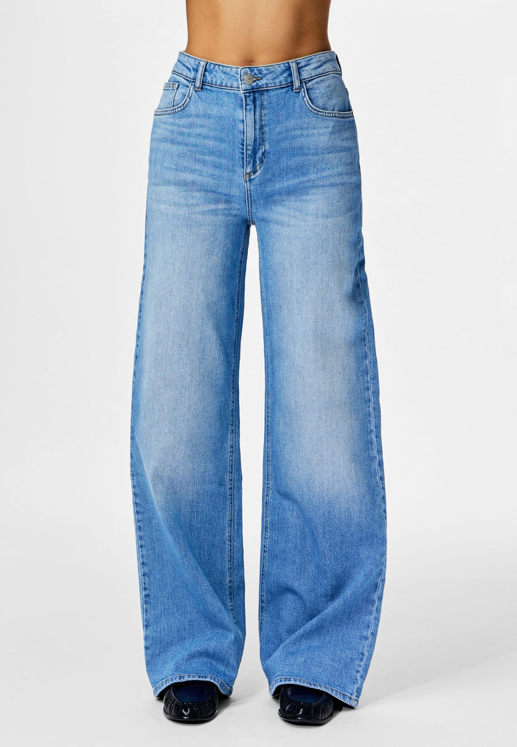 Pieces Wide leg PCSILKE MW