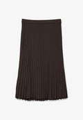 Vero Moda Curve VMCALVA High waist Long - Pleated skirt - chocolate torte