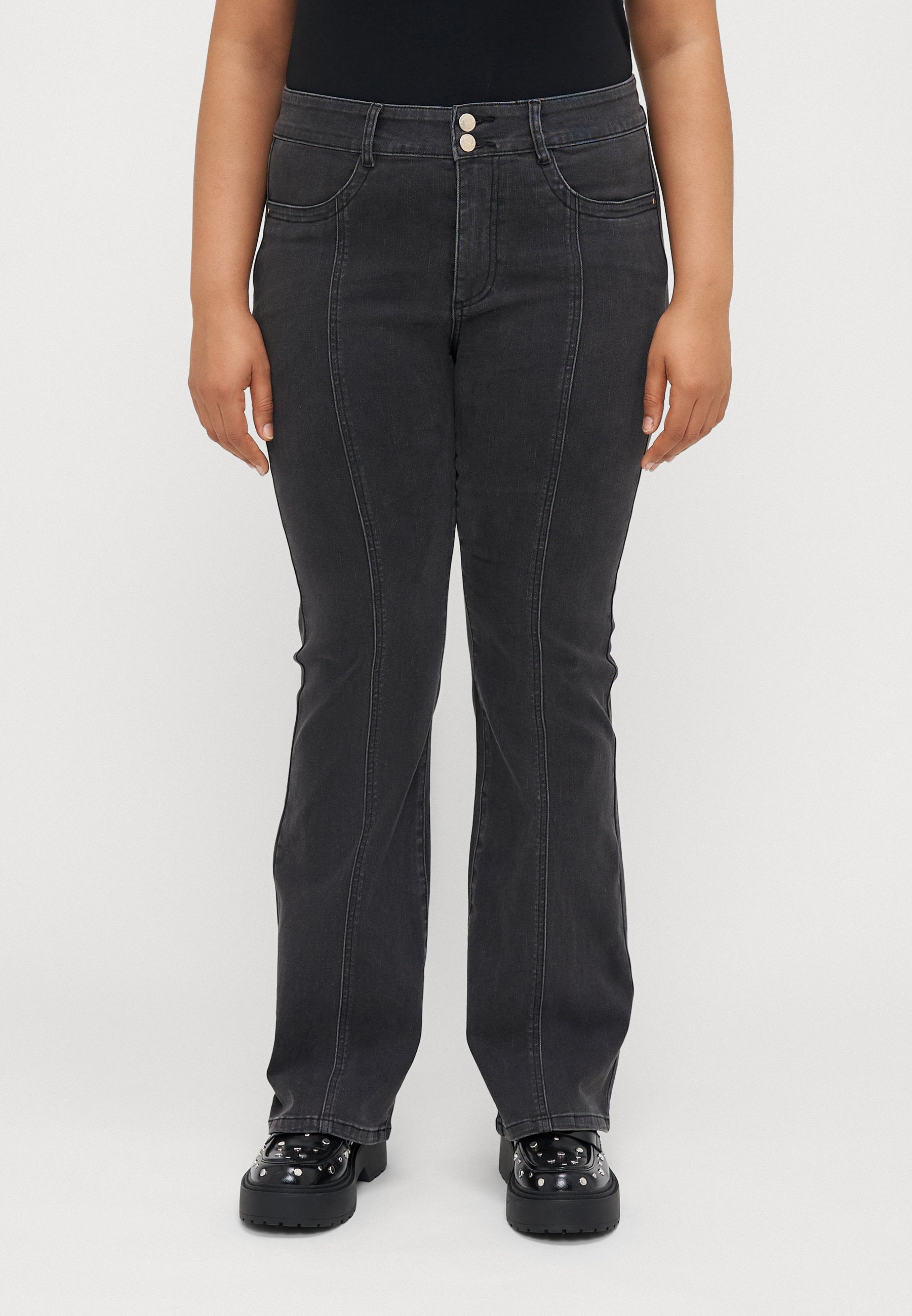Flared fit CARSALLY Mid waist Media 3