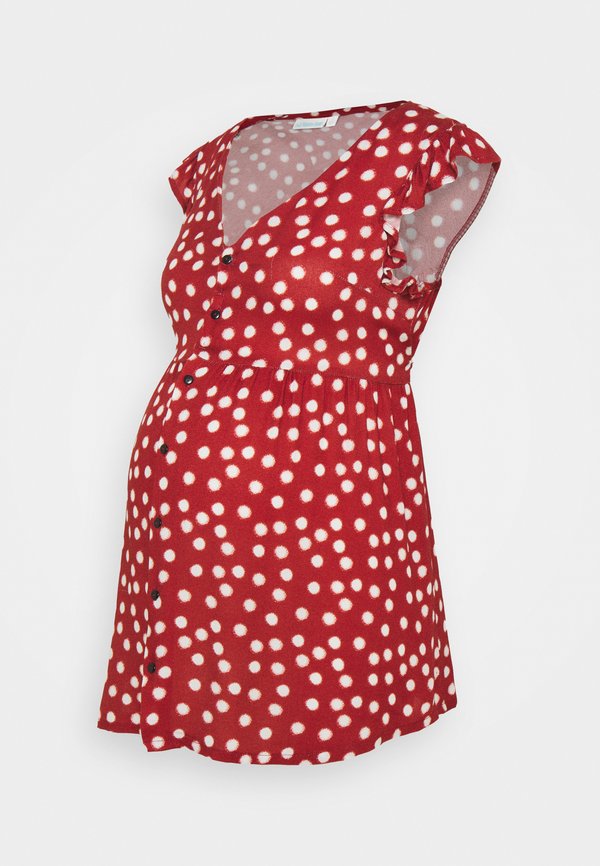 JoJo Maman Bébé SPOT FRILL SLEEVE BLOUSE