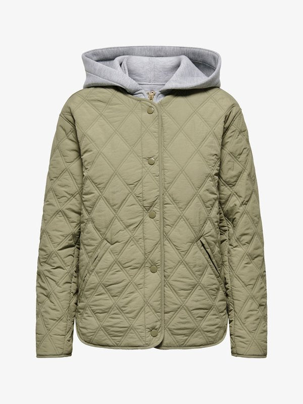 ONLY Quilted ONLRISSO Quilted - Light jacket - mermaid