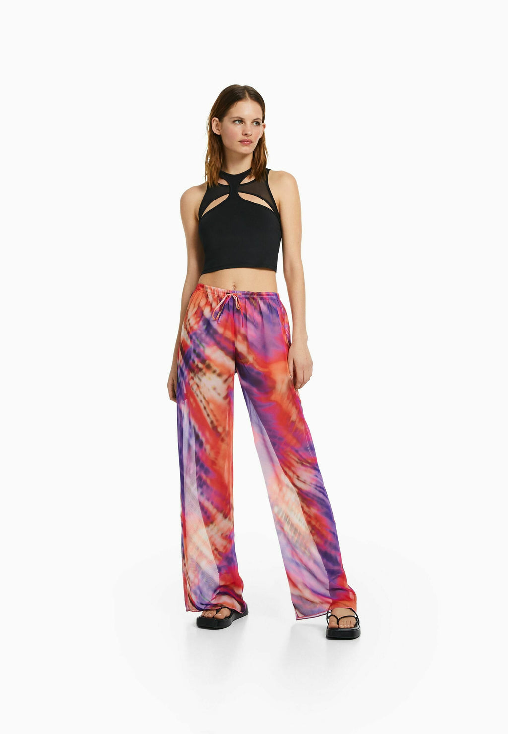 Bershka WIDE-LEG-PRINTED
