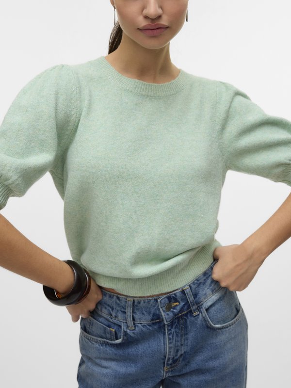 Vero Moda VMDOFFY 2/4 O-NECK PULLOVER GA NOOS