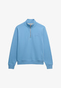 Superdry & Co ESSENTIAL LOGO STICKEREI MIT REISSVERSCHLUSS - Sweatshirt - glockenblume