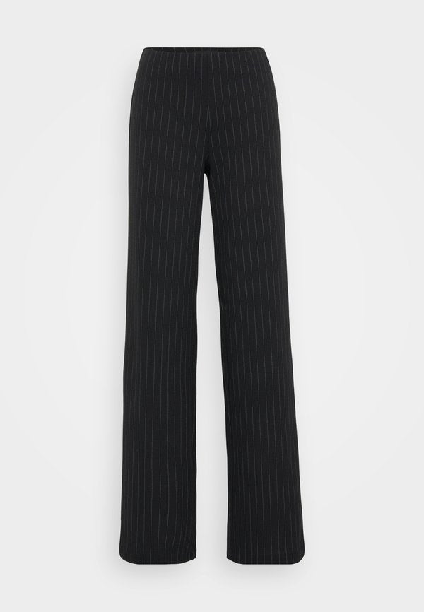 Vero Moda Tall VMBERLIN MY WIDE - Trousers - obsidian/oatmeal