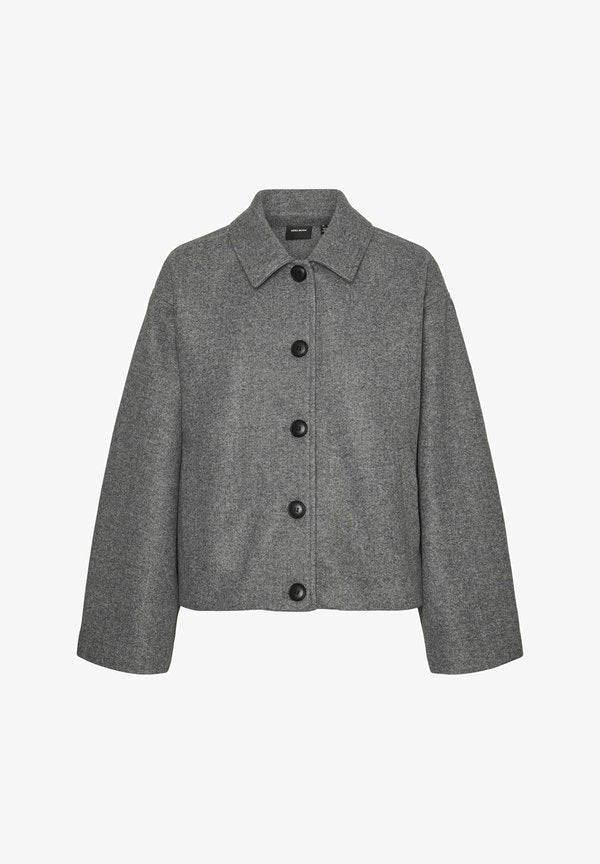 Vero Moda VMFORTUNEMIE - Summer jacket - medium grey melange