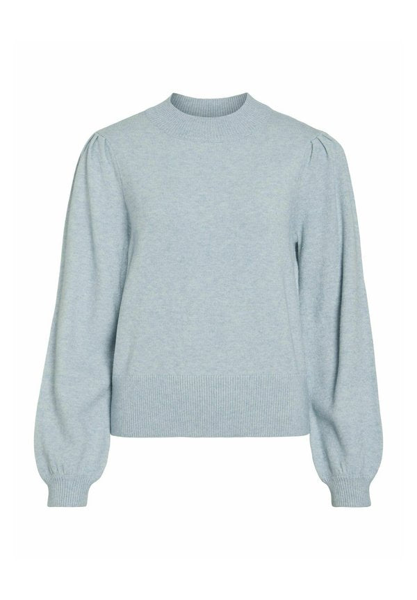 VILA VIRIL TURTLE-NK BALLOON L/S TOP - NOOS