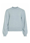 VILA VIRIL TURTLE-NK BALLOON L/S TOP - NOOS