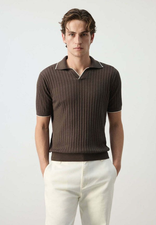 Mango ADULT - Polo shirt - dark brown