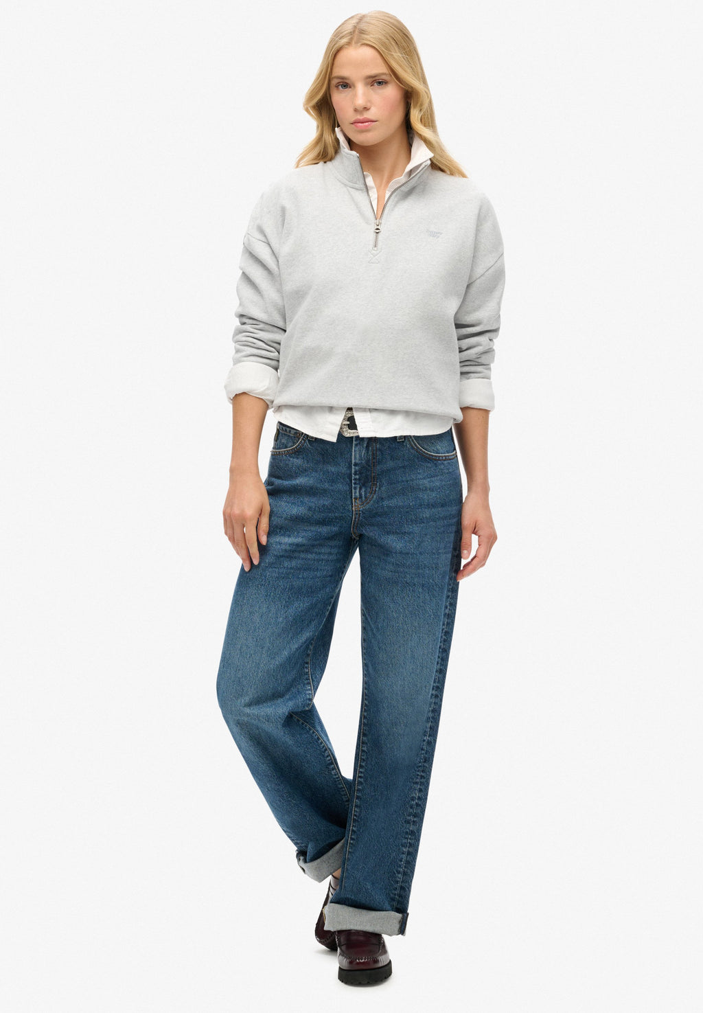 Superdry & Co ATHLETIC ESSENTIALS HALF ZIP