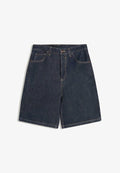 Bershka BAGGY - Denim shorts - royal blue
