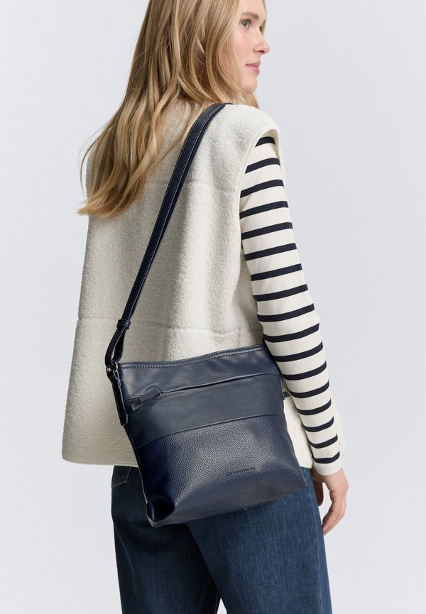 TOM TAILOR NICOLINA CROSS BAG M - Cross body bag - dark blue