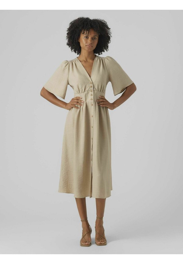 Vero Moda VMMELANEY Midi - Day dress - overcast