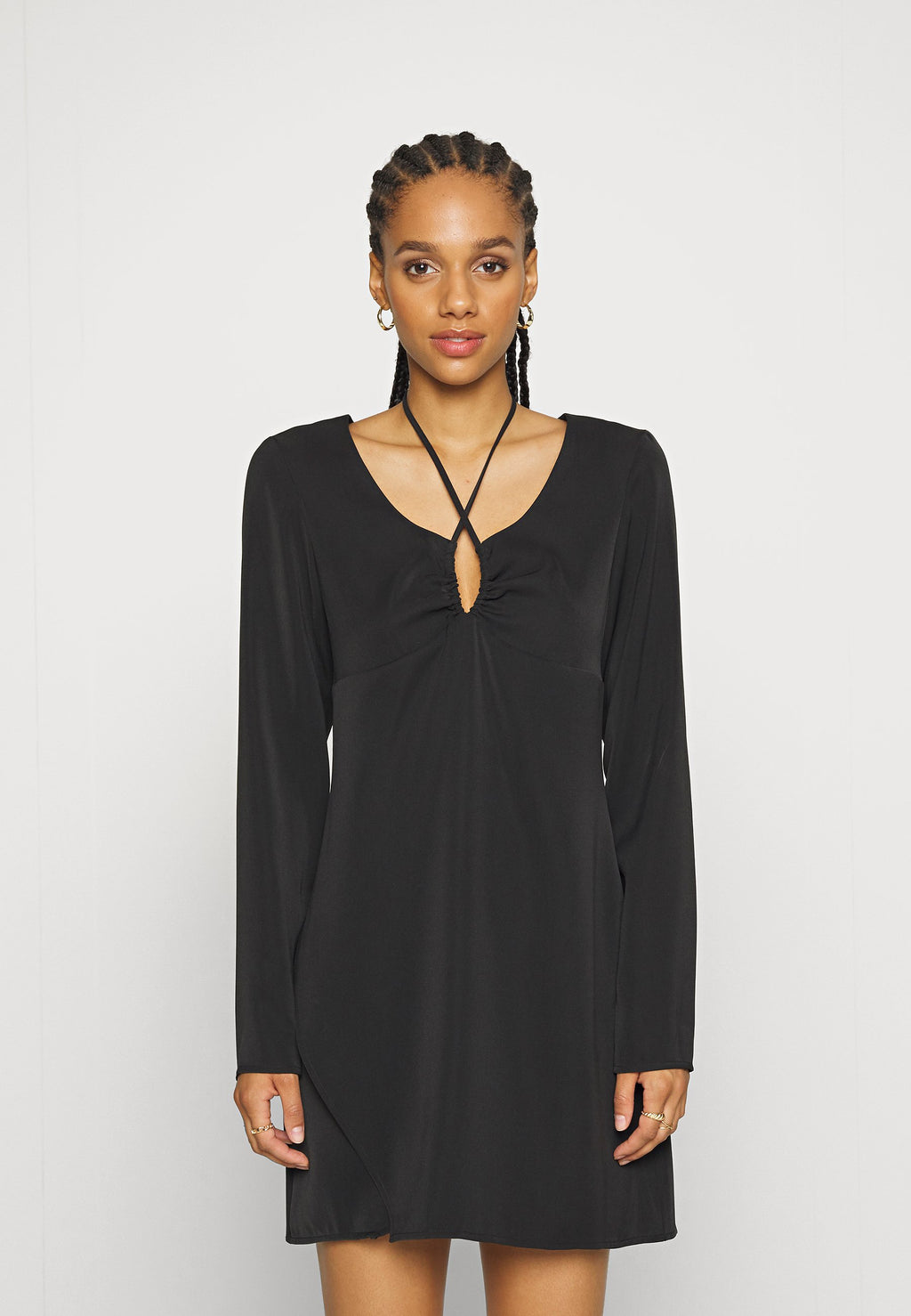 NA-KD KEYHOLE DETAIL MINI DRESS