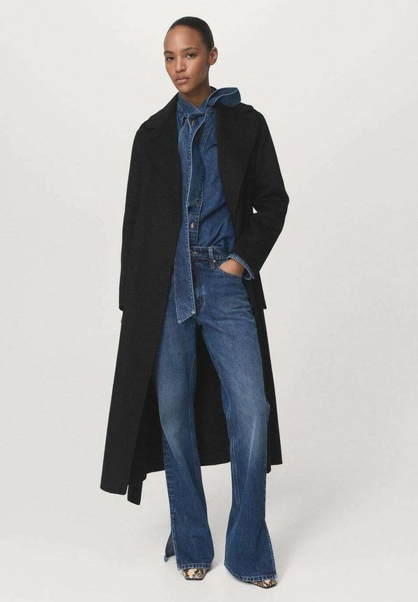 Mango Classic coat - black