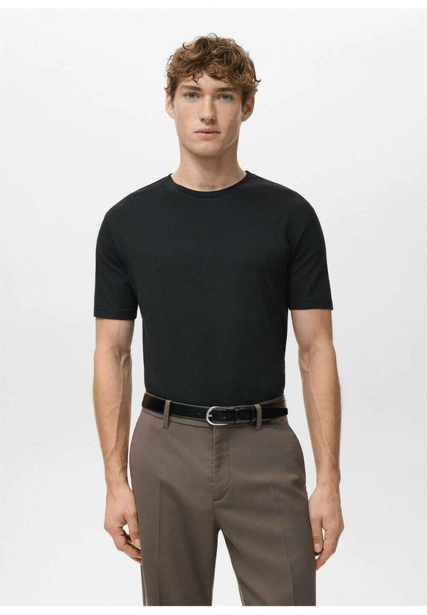 Mango Basic T-shirt - black