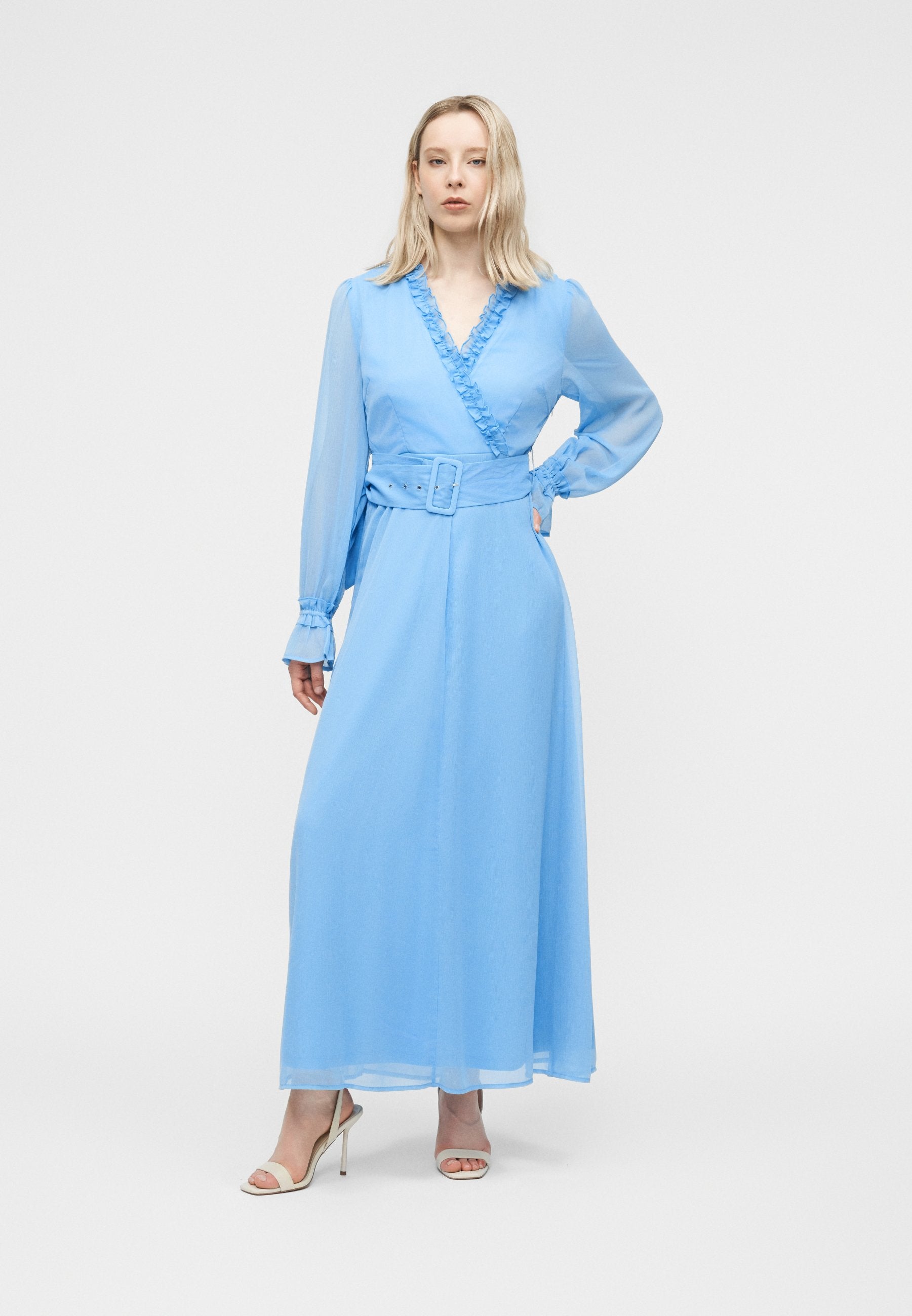 VILA VIEMMA BELT MAXI DRESS