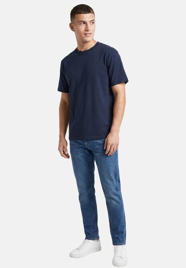 Jack & Jones JACK & JONES 3 PACK  - Basic T-shirt - dunkelblau weiß