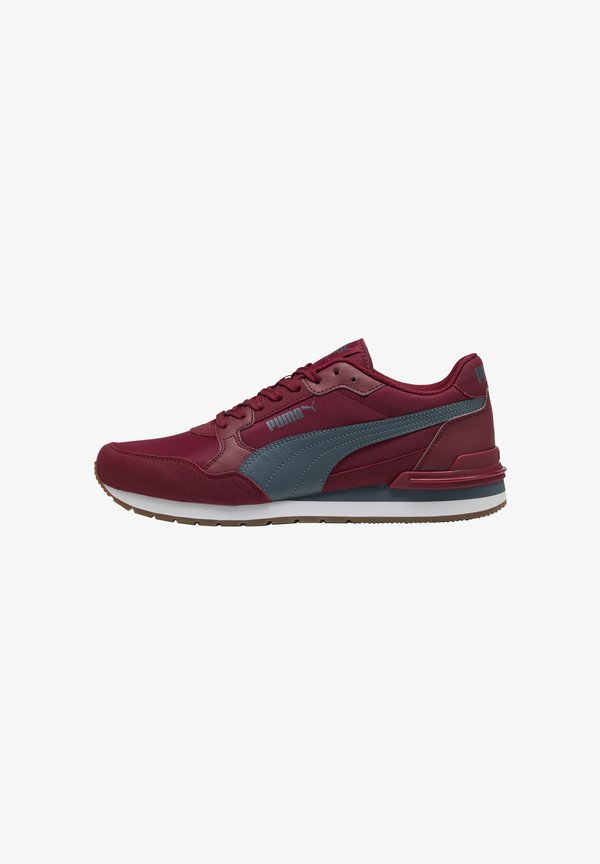 Puma ST RUNNER V4 NL UNISEX - Trainers - garnet glow-evening blue- white-gum