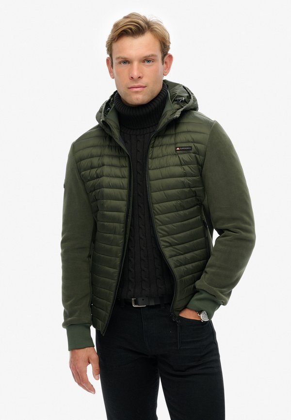 Superdry & Co HOODED STORM HYBRID - Light jacket - ivy green