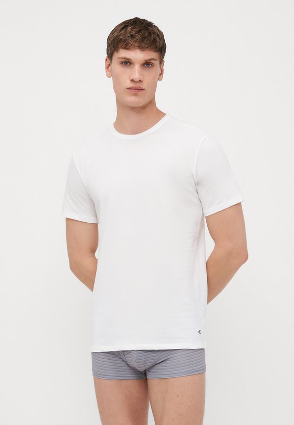 Calvin Klein Underwear 3 PACK T-SHIRTS COTTON MICRO STRETCH TEES - Undershirt - white