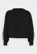 Vero Moda Petite VMZORA O NECK - Jumper - chocolate torte/birch