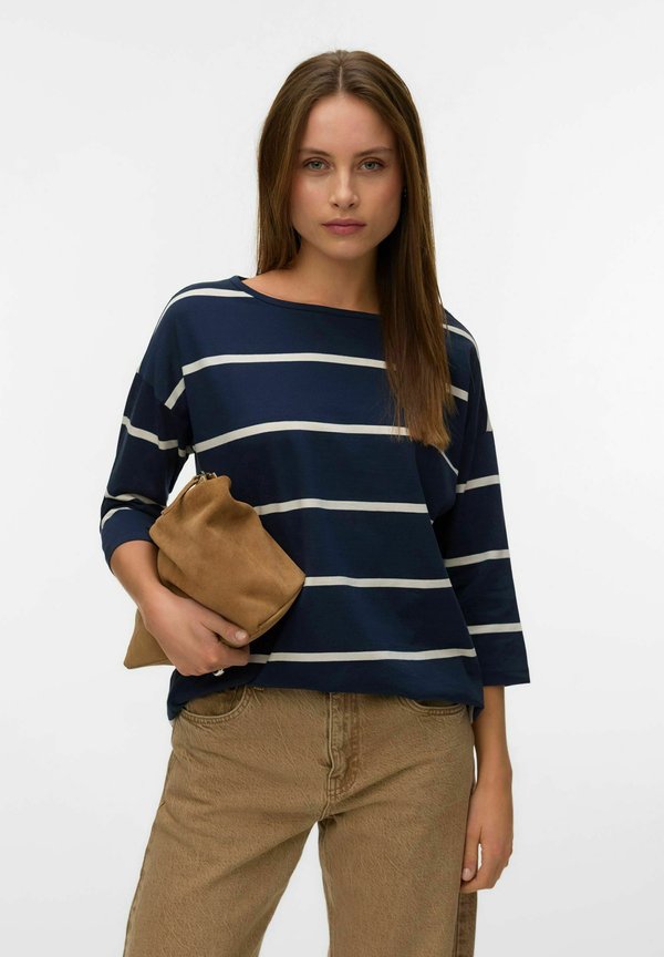 Vero Moda VMDINA - Long sleeved top - navy blazer